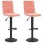 Taburetes de cocina 2 unidades terciopelo rosa de , Taburetes de cocina - Ref: Foro24-335768, Precio: 113,45 €, Descuento: %