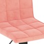 Taburetes de cocina 2 unidades terciopelo rosa de , Taburetes de cocina - Ref: Foro24-335768, Precio: 115,14 €, Descuento: %