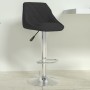 Taburete de cocina de terciopelo negro de , Taburetes de cocina - Ref: Foro24-335291, Precio: 78,14 €, Descuento: %
