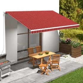 Orange and brown canvas awning 500x300 cm by , Awnings - Ref: Foro24-145726, Price: 66,22 €, Discount: %