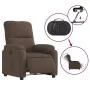 Sillón eléctrico reclinable elevable tela microfibra marrón de , Sillones - Ref: Foro24-3204942, Precio: 375,93 €, Descuento: %