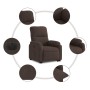 Sillón eléctrico reclinable elevable tela microfibra marrón de , Sillones - Ref: Foro24-3204942, Precio: 348,38 €, Descuento: %