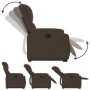 Sillón reclinable elevable tela de microfibra marrón de , Sillones - Ref: Foro24-3204928, Precio: 326,25 €, Descuento: %