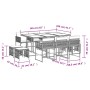 Set de comedor jardín 11 pzas con cojines ratán sintético negro de , Conjuntos de jardín - Ref: Foro24-3211515, Precio: 580,5...