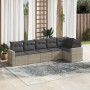 Set de sofás de jardín 6 pzas y cojines ratán sintético gris de , Conjuntos de jardín - Ref: Foro24-3218982, Precio: 428,42 €...