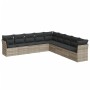 Set muebles jardín 9 pzas y cojines ratán sintético gris claro de , Conjuntos de jardín - Ref: Foro24-3217782, Precio: 624,26...