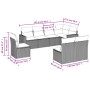 Set de sofás de jardín 8 pzas y cojines ratán sintético gris de , Conjuntos de jardín - Ref: Foro24-3219062, Precio: 520,80 €...