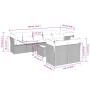 Set muebles jardín 9 pzas y cojines ratán sintético gris claro de , Conjuntos de jardín - Ref: Foro24-3217922, Precio: 653,18...