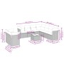 Set sofás jardín 10 pzas con cojines ratán sintético gris claro de , Conjuntos de jardín - Ref: Foro24-3217852, Precio: 705,8...