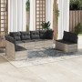Set de sofás de jardín 8 pzas y cojines ratán sintético gris de , Conjuntos de jardín - Ref: Foro24-3217452, Precio: 538,70 €...