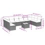 Set de sofás de jardín 11 pzas y cojines ratán sintético gris de , Conjuntos de jardín - Ref: Foro24-3218102, Precio: 691,37 ...