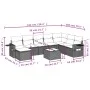 Garden furniture set 9 pieces and light gray synthetic rattan cushions by , Garden sets - Ref: Foro24-3252909, Price: 604,49 ...