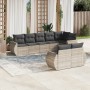 Set de sofás de jardín 8 pzas y cojines ratán sintético gris de , Conjuntos de jardín - Ref: Foro24-3253959, Precio: 621,88 €...