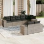 Set de sofás de jardín 8 pzas y cojines ratán sintético gris de , Conjuntos de jardín - Ref: Foro24-3255159, Precio: 614,75 €...