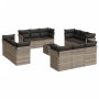 Set sofás de jardín con cojines 13 piezas ratán sintético gris de , Conjuntos de jardín - Ref: Foro24-3217342, Precio: 992,55...