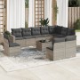 Set de sofás de jardín 11 pzas y cojines ratán sintético gris de , Conjuntos de jardín - Ref: Foro24-3219112, Precio: 715,53 ...