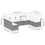 Set muebles jardín 9 pzas y cojines ratán sintético gris claro de , Conjuntos de jardín - Ref: Foro24-3218072, Precio: 582,78...