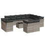 Set sofás de jardín con cojines 13 piezas ratán sintético gris de , Conjuntos de jardín - Ref: Foro24-3218542, Precio: 962,07...