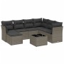 Set de sofás de jardín 8 pzas y cojines ratán sintético gris de , Conjuntos de jardín - Ref: Foro24-3263228, Precio: 542,36 €...