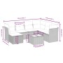 Set de sofás de jardín 8 pzas y cojines ratán sintético gris de , Conjuntos de jardín - Ref: Foro24-3263228, Precio: 542,36 €...