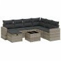 Set de sofás de jardín 8 pzas y cojines ratán sintético gris de , Conjuntos de jardín - Ref: Foro24-3263538, Precio: 534,93 €...
