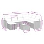 Set de sofás de jardín 8 pzas y cojines ratán sintético gris de , Conjuntos de jardín - Ref: Foro24-3263538, Precio: 534,93 €...