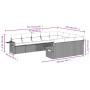 Set sofás jardín 10 pzas con cojines ratán sintético gris claro de , Conjuntos de jardín - Ref: Foro24-3253029, Precio: 693,1...