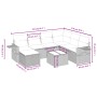 Set de sofás de jardín 8 pzas y cojines ratán sintético gris de , Conjuntos de jardín - Ref: Foro24-3263848, Precio: 540,59 €...