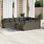 Garden sofa set 11 pieces and gray synthetic rattan cushions by , Modular outdoor sofas - Ref: Foro24-3221901, Price: 818,48 ...