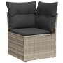 Set de sofás de jardín 7 pzas con cojines ratán PE gris claro de , Conjuntos de jardín - Ref: Foro24-3220591, Precio: 518,87 ...