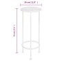 Set de soportes para plantas estilo vintage 3 uds metal blanco en Soportes para macetas | Comprar online en Foru.es