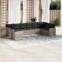 Set sofás jardín 10 pzas con cojines ratán sintético gris claro de , Conjuntos de jardín - Ref: Foro24-3219462, Precio: 696,0...