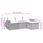 Set de sofás de jardín 4 pzas y cojines ratán sintético gris de , Conjuntos de jardín - Ref: Foro24-3253609, Precio: 282,08 €...