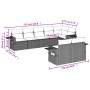 Set de sofás de jardín 8 pzas y cojines ratán sintético gris de , Conjuntos de jardín - Ref: Foro24-3220421, Precio: 596,22 €...