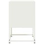 Mesita de noche de acero blanco 36x39x60,5 cm de , Mesitas de noche - Ref: Foro24-846456, Precio: 41,02 €, Descuento: %