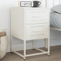 Mesita de noche de acero blanco 36x39x60,5 cm de , Mesitas de noche - Ref: Foro24-846468, Precio: 62,40 €, Descuento: %