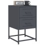 Mesitas de noche 2 unidades acero gris antracita 36x39x60,5 cm de , Mesitas de noche - Ref: Foro24-846463, Precio: 94,16 €, D...