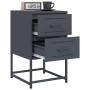 Mesitas de noche 2 unidades acero gris antracita 36x39x60,5 cm de , Mesitas de noche - Ref: Foro24-846463, Precio: 94,16 €, D...
