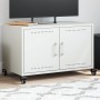 Mueble para TV acero laminado en frío blanco 68x39x43,5 cm de , Muebles TV - Ref: Foro24-846643, Precio: 66,33 €, Descuento: %