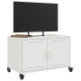 Mueble para TV acero laminado en frío blanco 68x39x43,5 cm de , Muebles TV - Ref: Foro24-846643, Precio: 66,33 €, Descuento: %