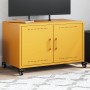 Mueble TV acero laminado en frío amarillo mostaza 68x39x43,5 cm de , Muebles TV - Ref: Foro24-846641, Precio: 66,33 €, Descue...