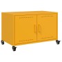 Mueble TV acero laminado en frío amarillo mostaza 68x39x43,5 cm de , Muebles TV - Ref: Foro24-846641, Precio: 66,33 €, Descue...