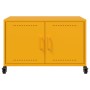 Mueble TV acero laminado en frío amarillo mostaza 68x39x43,5 cm de , Muebles TV - Ref: Foro24-846641, Precio: 66,33 €, Descue...