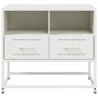 Mueble para TV de acero blanco 68x39x60,5 cm de , Muebles TV - Ref: Foro24-846553, Precio: 68,59 €, Descuento: %