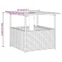 Mesa de jardín hueco de sombrilla ratán PE marrón 55x55x46,5 cm de , Mesas de jardín - Ref: Foro24-364118, Precio: 69,53 €, D...