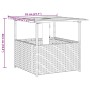 Mesa de jardín hueco de sombrilla ratán PE marrón 55x55x46,5 cm de , Mesas de jardín - Ref: Foro24-364118, Precio: 70,57 €, D...