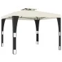 Cenador con doble techo acero crema 2,98x2,98 m de , Carpas y cenadores - Ref: Foro24-368440, Precio: 301,50 €, Descuento: %