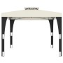 Cenador con doble techo acero crema 2,98x2,98 m de , Carpas y cenadores - Ref: Foro24-368440, Precio: 285,32 €, Descuento: %