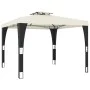 Cenador con doble techo acero crema 2,98x2,98 m de , Carpas y cenadores - Ref: Foro24-368440, Precio: 301,50 €, Descuento: %