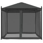Cenador con paredes de malla acero gris antracita 2,93x2,93 m de , Carpas y cenadores - Ref: Foro24-368435, Precio: 307,42 €,...